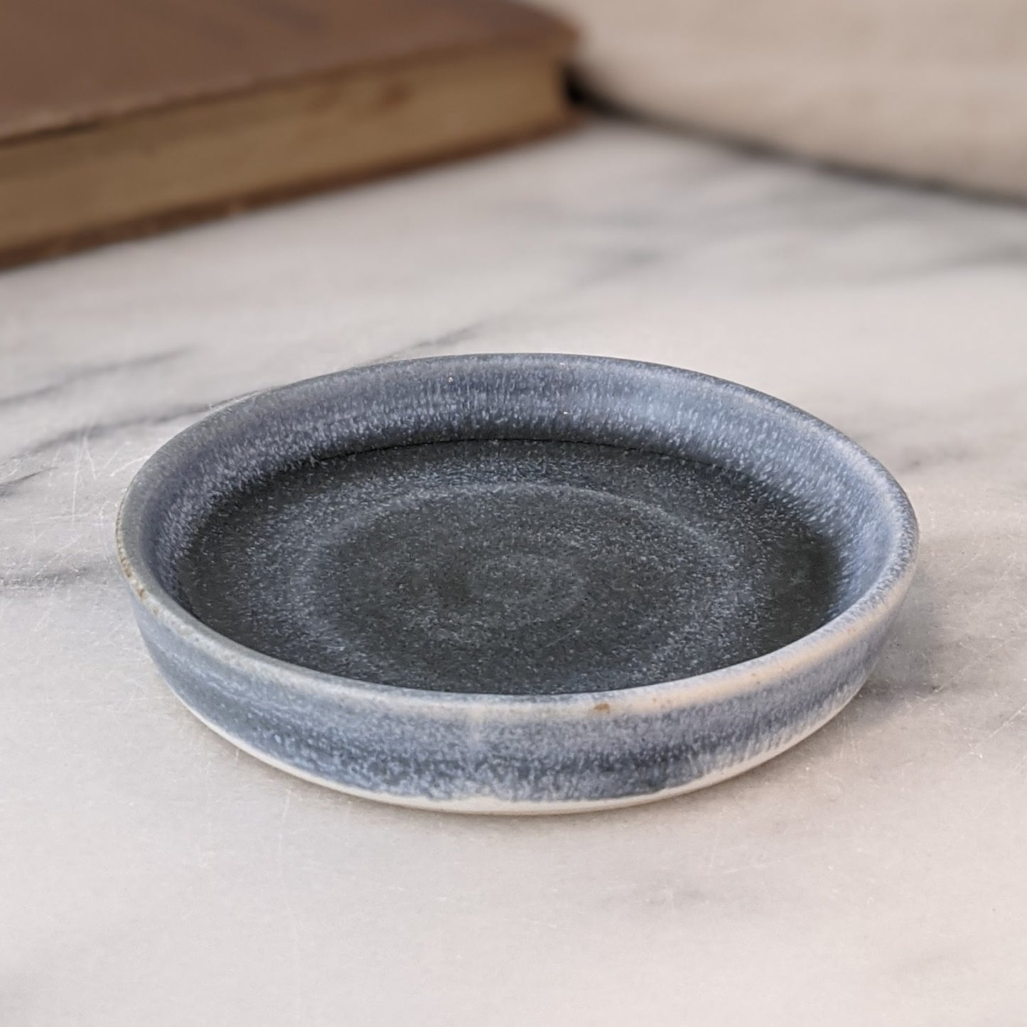 Hilde Small Blue Grey & White Ring Dish