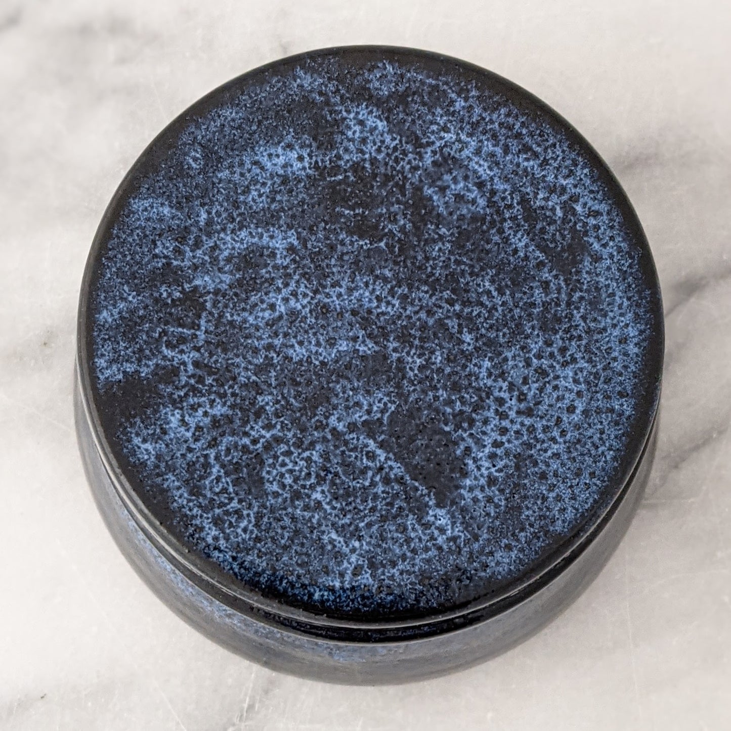 Blue & Black Ceramic Jar