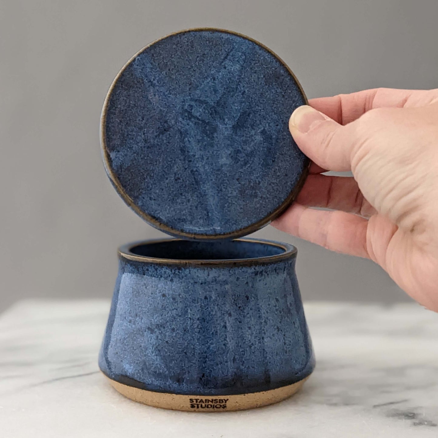 Blue Ceramic Jar