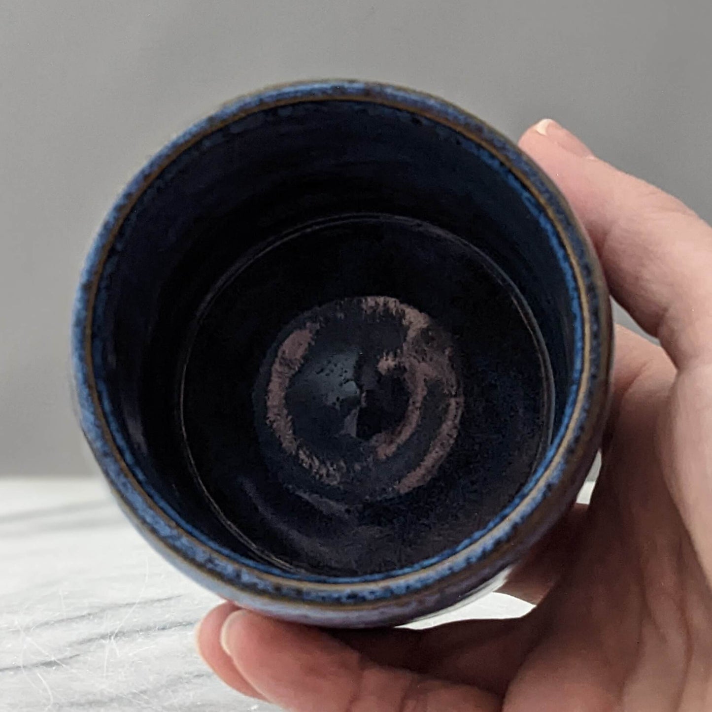 Lidded Ceramic Jar in Blue