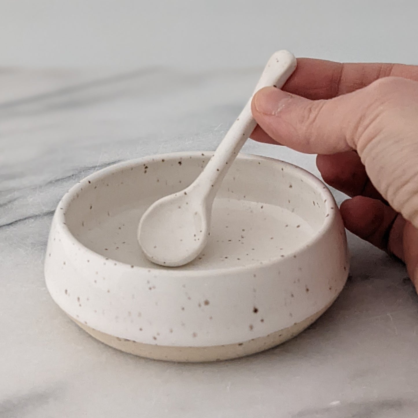 Small Modern Bowl & Spoon